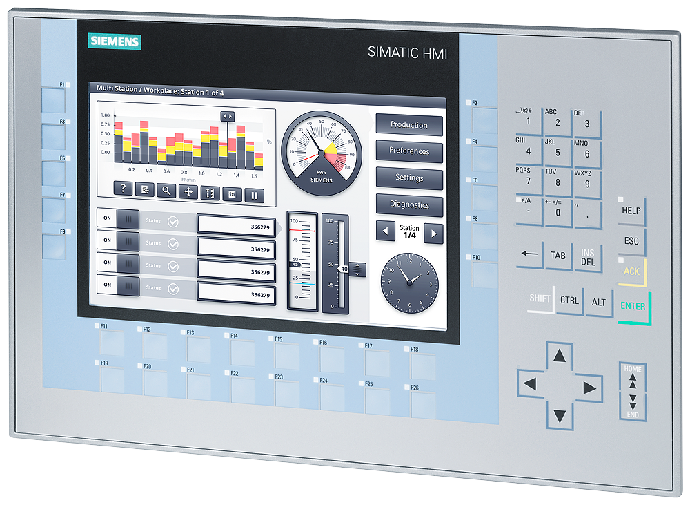 Siemens 6AV2124-1JC01-0AX0 SIMATIC KP900 Comfort HMI