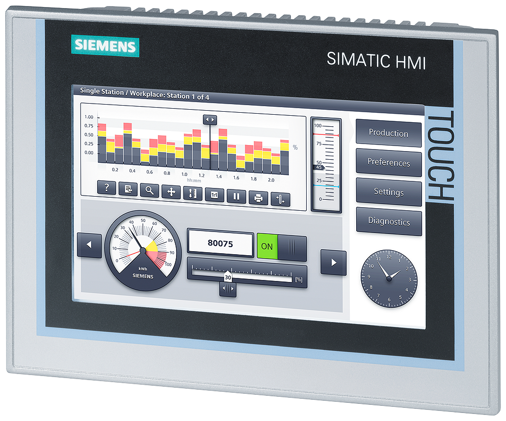 Siemens 6AV2124-0GC01-0AX0 SIMATIC TP700 Comfort HMI