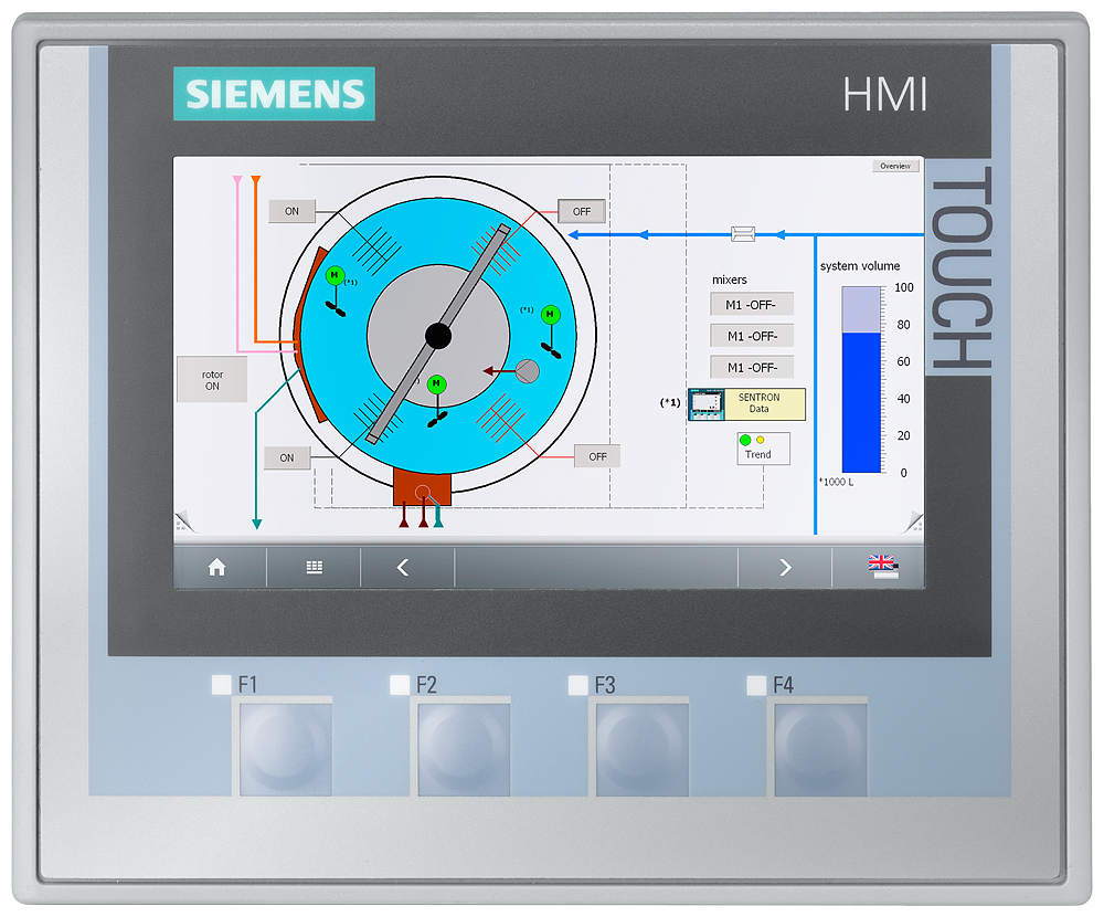 Siemens 6AV2124-2DC01-0AX0 SIMATIC KTP400 Comfort HMI