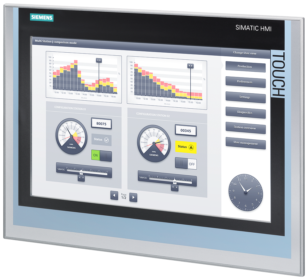 Siemens 6AV2124-0QC02-0AX0 KP1500 Comfort HMI