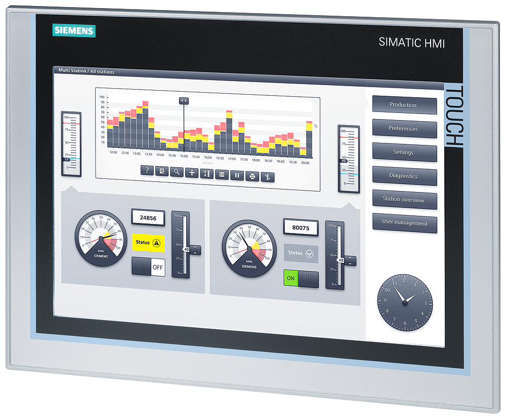Siemens 6AV2124-0MC01-0AX0 SIMATIC KP1200 Comfort HMI