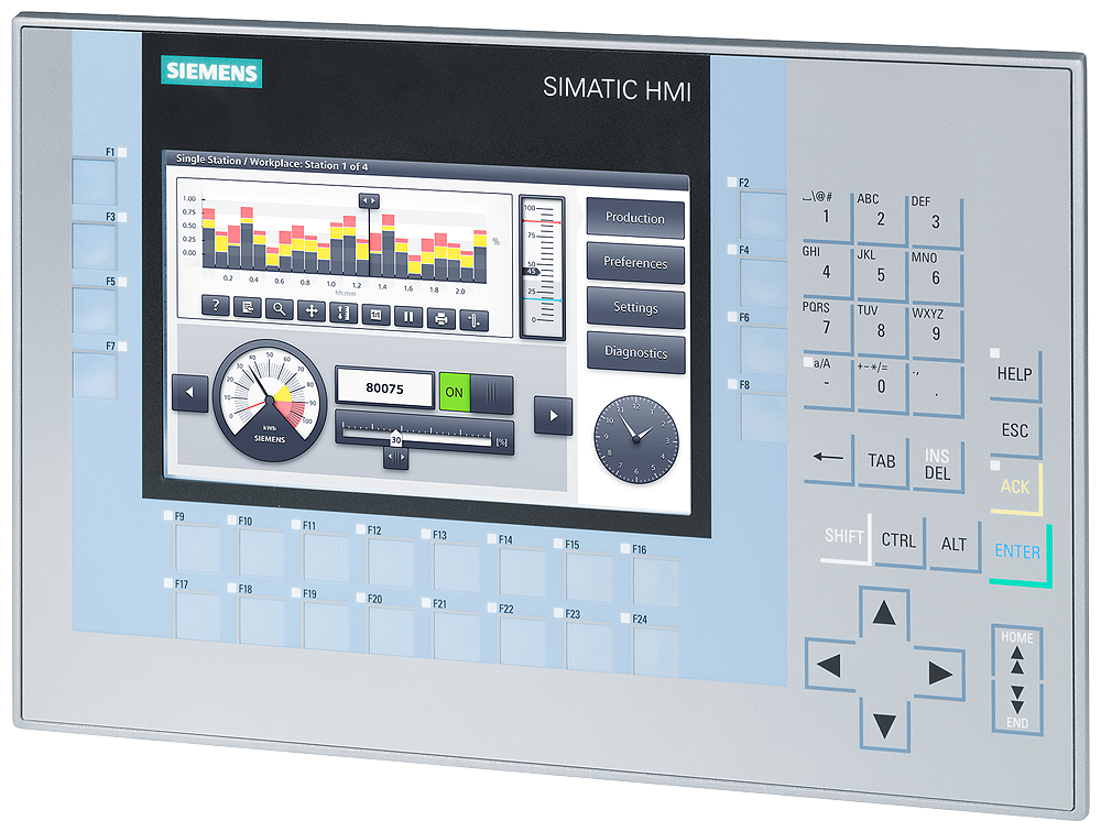 Siemens 6AV2124-1GC01-0AX0 SIMATIC KP700 Comfort HMI