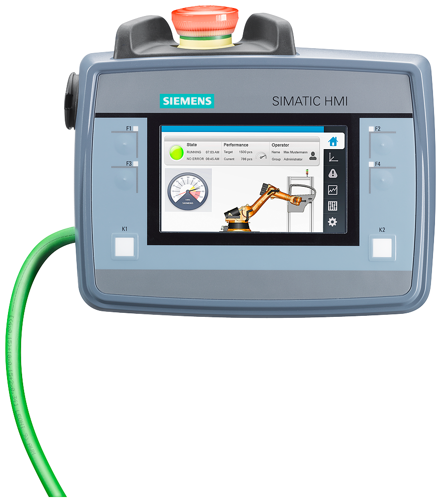 Siemens 6AV2125-2JB23-0AX0 SIMATIC HMI KTP900F Mobile Panel