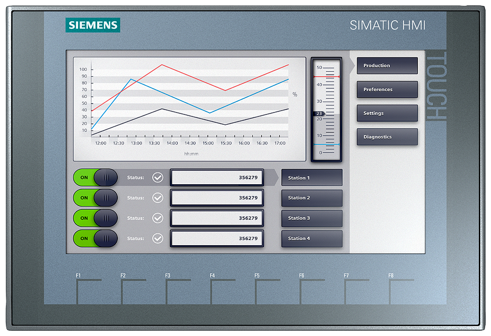 Siemens 6AV2123-2JB03-0AX0 SIMATIC KTP900 Basic HMI