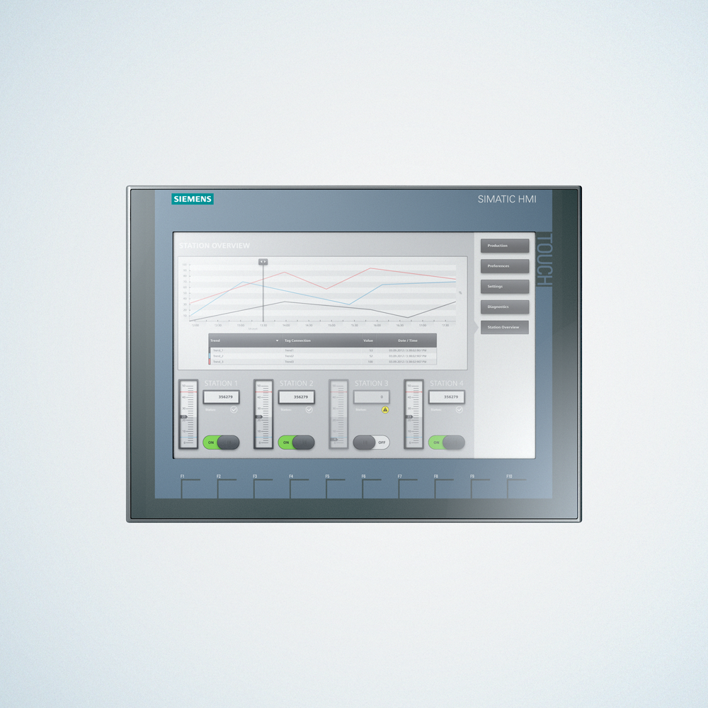 Siemens 6AV2123-2MA03-0AX0 SIMATIC KTP1200 Basic DP HMI